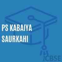 Ps Kabaiya Saurkahi Middle School Logo