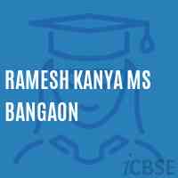 Ramesh Kanya Ms Bangaon Middle School Logo