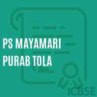 Ps Mayamari Purab Tola Primary School Logo