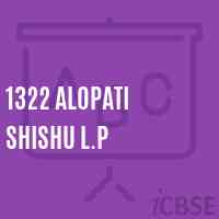 1322 Alopati Shishu L.P Primary School Logo