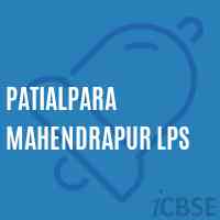 Patialpara Mahendrapur Lps Primary School Logo