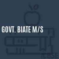 Govt. Biate M/s School Logo