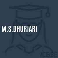 M.S.Dhuriari Middle School Logo