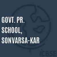 Govt. Pr. School, Sonvarsa-Kar Logo