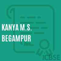 Kanya M.S. Begampur Middle School Logo