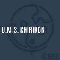 U.M.S. Khirikon Middle School Logo