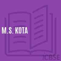 M.S. Kota Middle School Logo