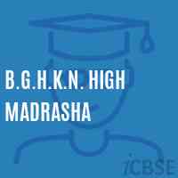 B.G.H.K.N. High Madrasha Secondary School Logo