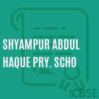 Shyampur Abdul Haque Pry. Scho Primary School Logo