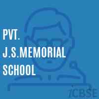 Pvt. J.S.Memorial School Logo