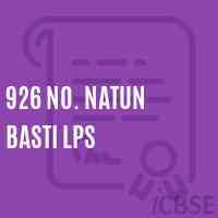 926 No. Natun Basti Lps Primary School Logo