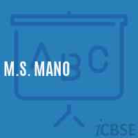 M.S. Mano Middle School Logo