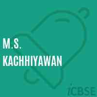 M.S. Kachhiyawan Middle School Logo
