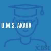 U.M.S. Akaha Middle School Logo