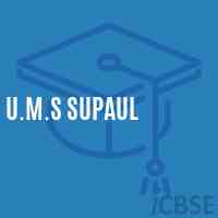 U.M.S Supaul Middle School Logo