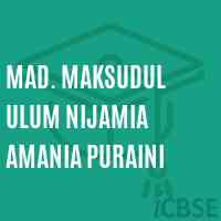 Mad. Maksudul Ulum Nijamia Amania Puraini Middle School Logo