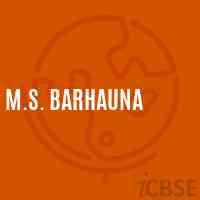 M.S. Barhauna Middle School Logo