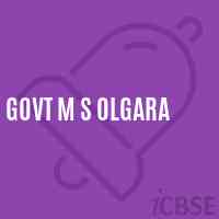 Govt M S Olgara Middle School Logo