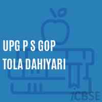 Upg P S Gop Tola Dahiyari Primary School Logo