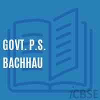 Govt. P.S. Bachhau Primary School Logo
