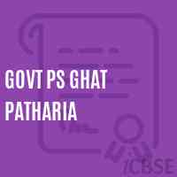 Govt Ps Ghat Patharia Primary School Logo