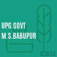 Upg.Govt M.S.Babupur Middle School Logo