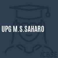 Upg M.S.Saharo Middle School Logo