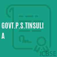 Govt.P.S.Tinsulia Primary School Logo