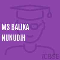 Ms Balika Nunudih Middle School Logo