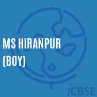 Ms Hiranpur (Boy) Middle School Logo