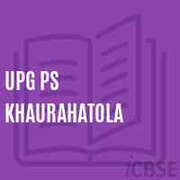 Upg Ps Khaurahatola Primary School Logo