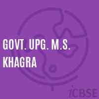Govt. Upg. M.S. Khagra Middle School Logo