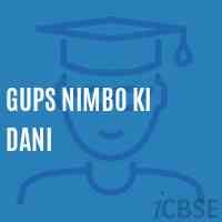 Gups Nimbo Ki Dani Middle School Logo
