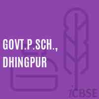Govt.P.Sch., Dhingpur Primary School Logo