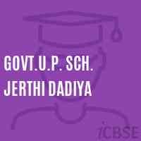 Govt.U.P. Sch. Jerthi Dadiya Middle School Logo