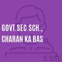 Govt.Sec.Sch., Charan Ka Bas Secondary School Logo