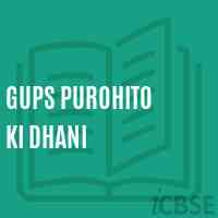 Gups Purohito Ki Dhani Middle School Logo
