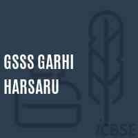 Gsss Garhi Harsaru High School Logo