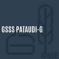 Gsss Pataudi-G High School Logo