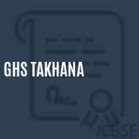 Ghs Takhana Secondary School Logo