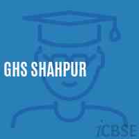 Ghs Shahpur Secondary School Logo