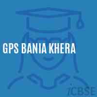 Gps Bania Khera Primary School Logo