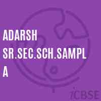 Adarsh Sr.Sec.Sch.Sampla Senior Secondary School Logo