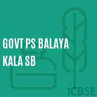 Govt Ps Balaya Kala Sb Primary School Logo
