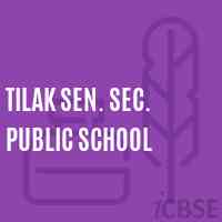 Tilak Sen. Sec. Public School Logo