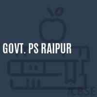 Govt. Ps Raipur Primary School Logo