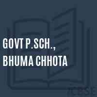 Govt P.Sch., Bhuma Chhota Primary School Logo