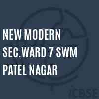 New Modern Sec.Ward 7 Swm Patel Nagar Secondary School Logo