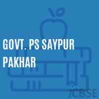 Govt. Ps Saypur Pakhar Primary School Logo