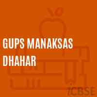 Gups Manaksas Dhahar Middle School Logo
